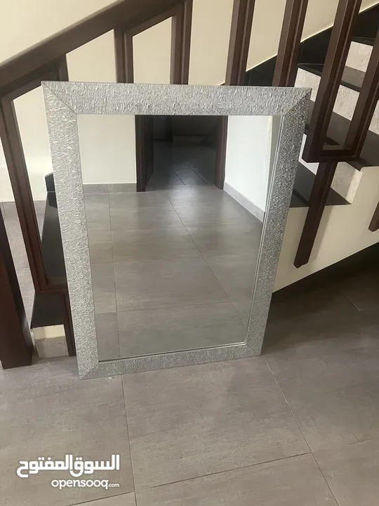 Silver Hanging Mirror.                               (74cm x 104cm)