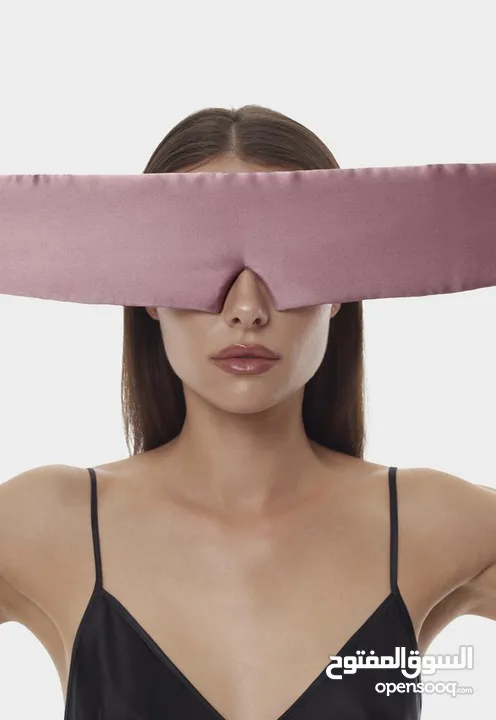 قناع نوم حريري فاخر 100٪ طبيعي Luxury Silk Sleep Mask for Deep Relaxing Sleep