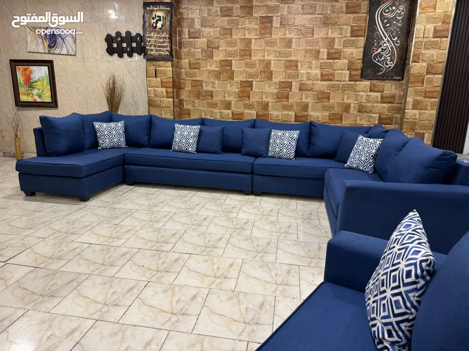 طقم كنب 11مقعد. كوالتي. عالي مصنوع من اجود انواع الخشب السويد الصلد بالكامل اسفنج عالي