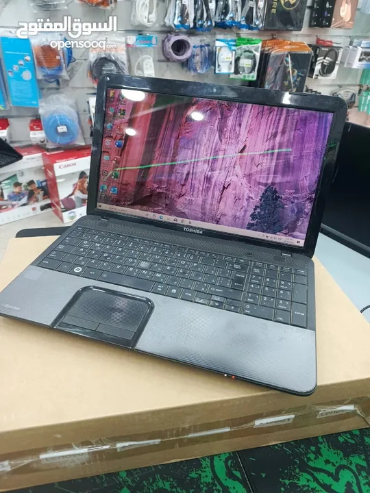 لابتوب Toshiba    ممتاز لجميع الاعمال المكتبيه والتوجيهي والتصفح والدراسه