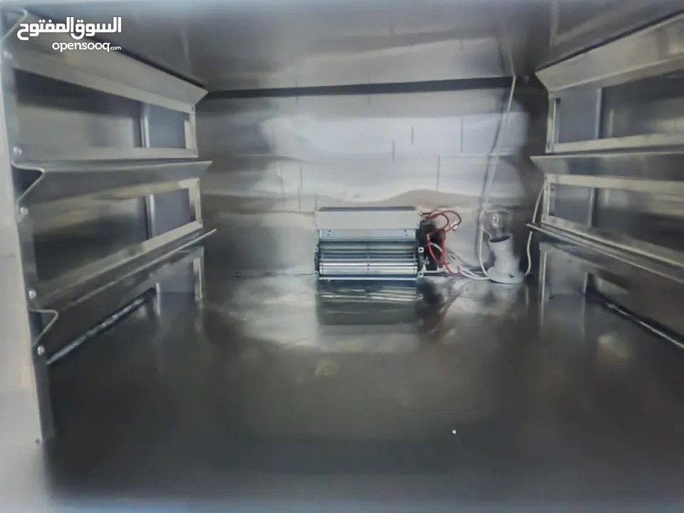آلة تجفيف الخضاروالفواكه حراري ستانلس ستيل غذائي داخلي وخارجي تفصيل يعني الصنع محلي