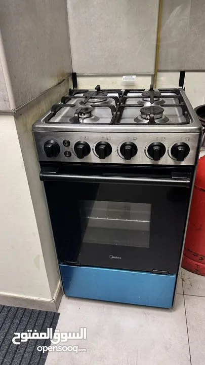 Midea 50×55Cm Freestanding Cooker, Full Gas Cooking Range With 4 Burners, for sale