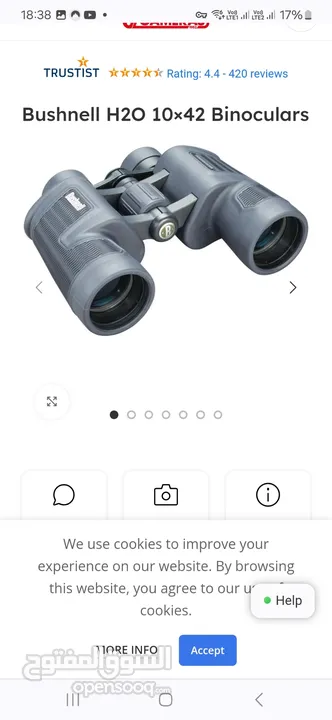 Bushnell long range binoculars water proof 12x42