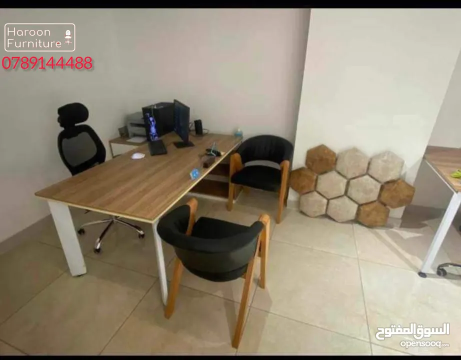 كل ما تحتاجه من اثاث مكتبي متوفر لدينا فقط نتميز دائما بالجديد  كل الي عليك تبعتلنا مسج وراح نتواصل