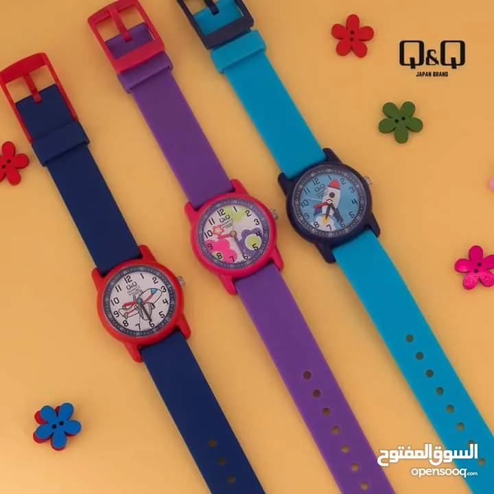 ساعات Q&Q للاطفال عدة رسومات