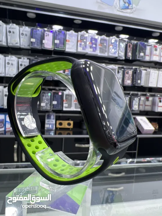 Used Apple Watch Series 6 (44mm) ساعة ايفون الاصدار السادس قياس 44 مستعملة بجالة جيدة جدا كفالة محل