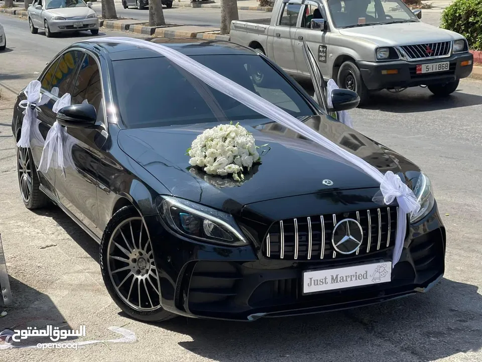 Mercedes C200 2019 (أحمد الشرمان) لتأجير سيارات الأعراس