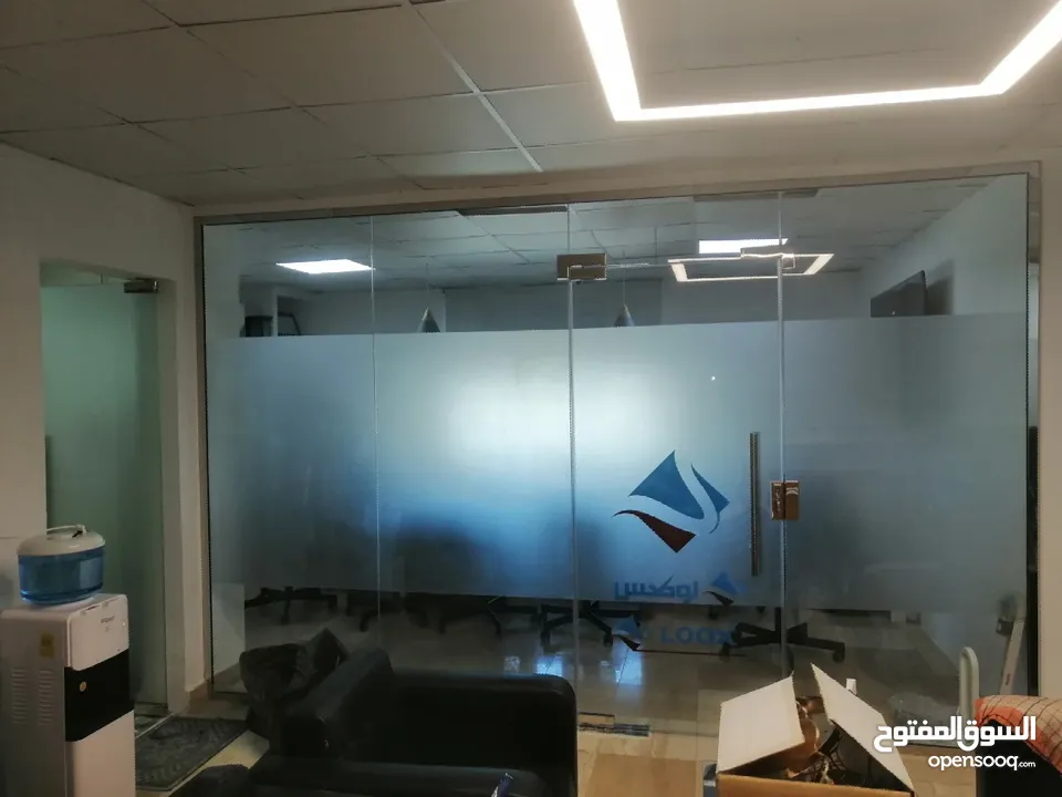Office design ,Glass partition, Gypsum work, AC Duct