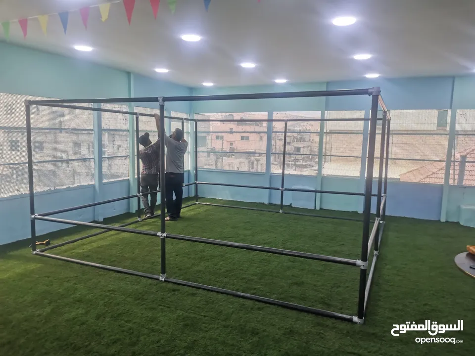 تجهيز بركة طابات لمنطقة العاب في عمان
