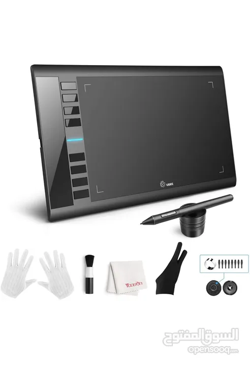 UGEE M708 Drawing Tablet,10 x 6 inch Digital Graphics Tablet with Battery-Free Stylus