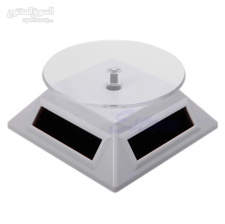 Solar Display Stand, Solar Showcase 360 Degrees Turntable Rotating