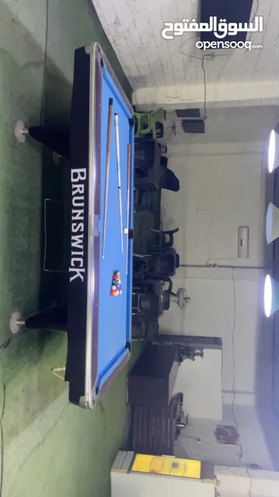 طاولة بلياردو امريكي برونزيك شبه جديدة بطولكرم .