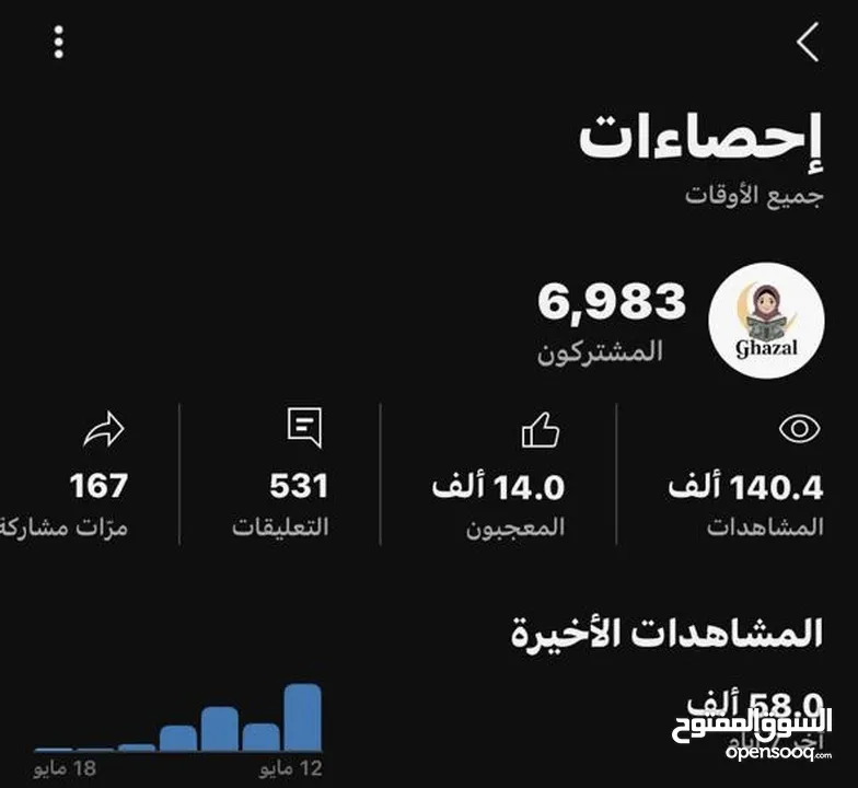 قناة يوتيوب للبيع ريحناك من عناء البدايات