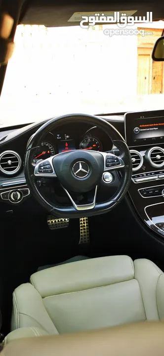 مرسيدس C300 كت AMG سبورت وكالة، بانوراما، ورقم واحد - للبيع فقط