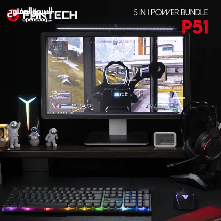 FANTECH P51 Power Bundle Gaming Keyboard and Mouse Combo اقوى عرض في الأردن سيت اب كامل بسعر نار