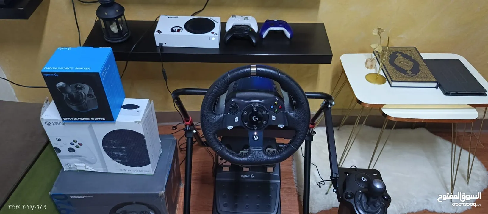 ستيرنج وقير وستاند لوجيتك g920 للاكس بوكس و pc استخدام ساعات معدودة  بحال الجديد سعر حرق نصف التكلفة