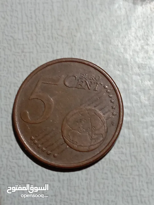 عملة نقدية 5Euro cent 2002