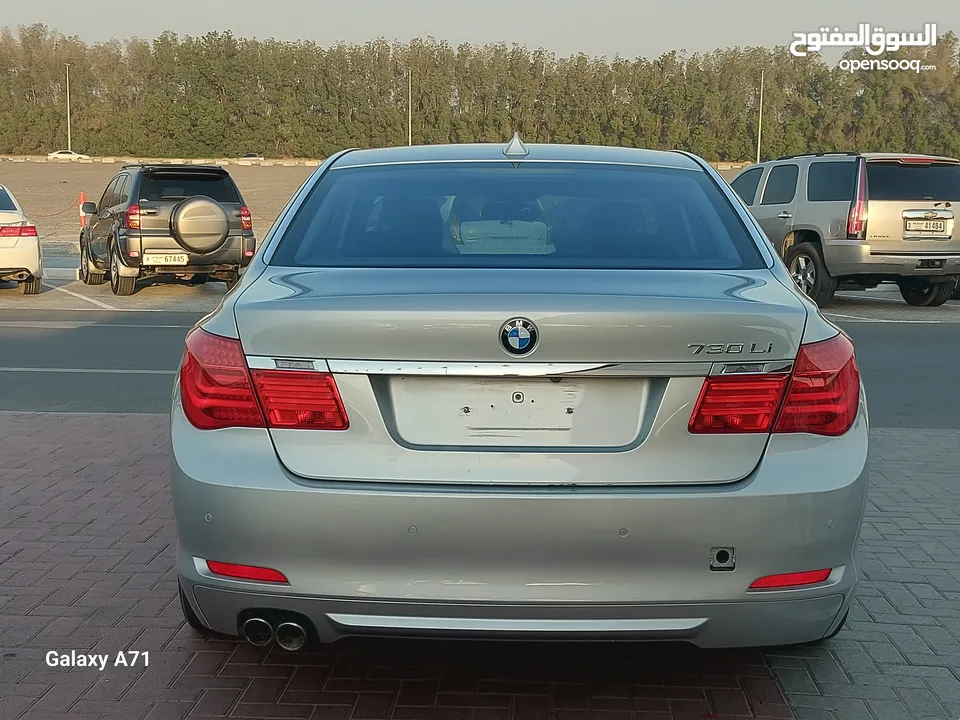 BMW 730, 2012 model, GCC, full option, 6-cylinder, turbo