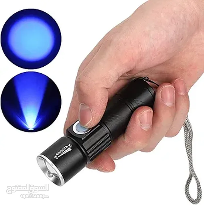 كشاف العقارب مصباح UV أشعة فوق البنفسجية كاشف العقارب ليلا لوكس بنفسجي أشعة فوق البنفسجية UV