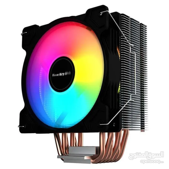 HuntKey 600R 120mm RGB CPU Fan Cooler - مروحة تبريد بإضاءة