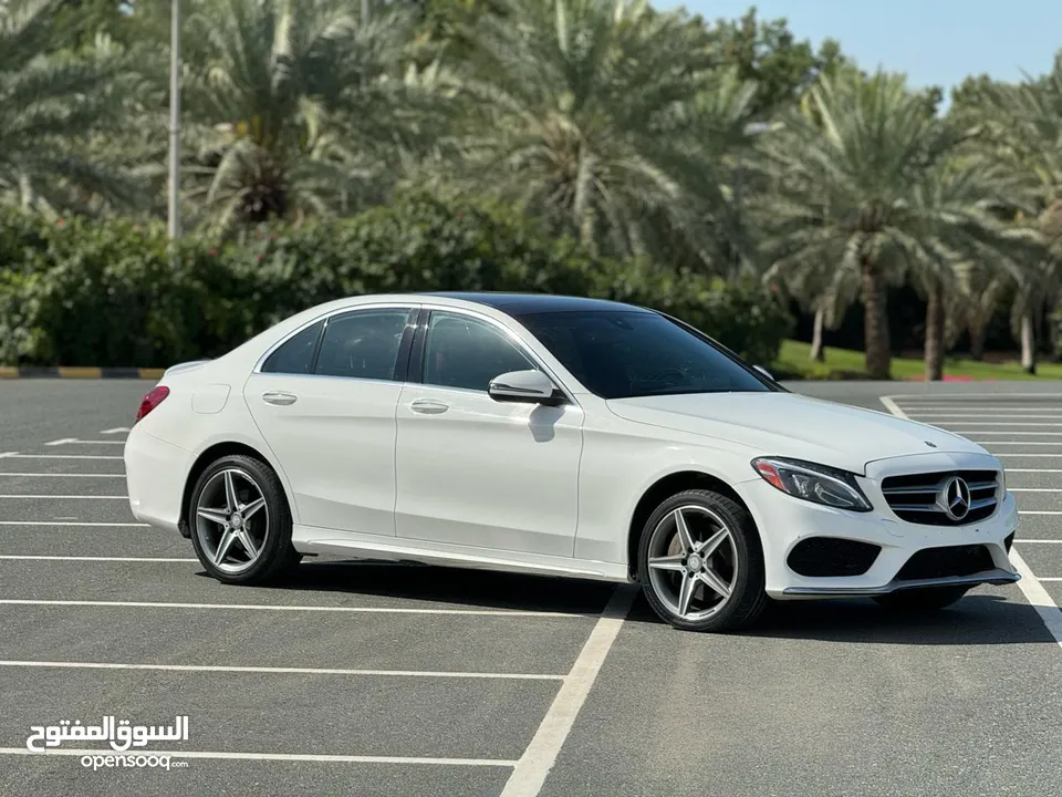 The most economical car from the German Mercedes C300 family, model 2016, AMG 63, with panorama,