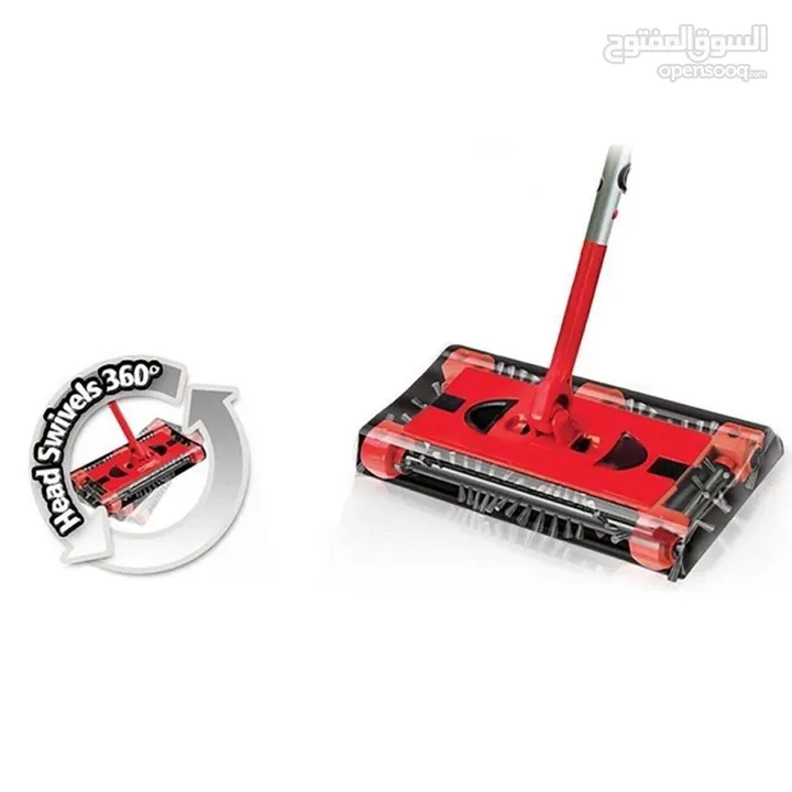 لمامه و مكنسه شحن جي 6  الحمراء لمامة شحن الدواره SWIVEL SWEEPER مكنسة اللمامه العجيبه