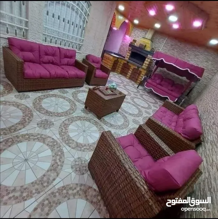 عروض على أطقم رتان الخماسي فقط 1115 شامل التوصيل داخل عمان والزرقاء