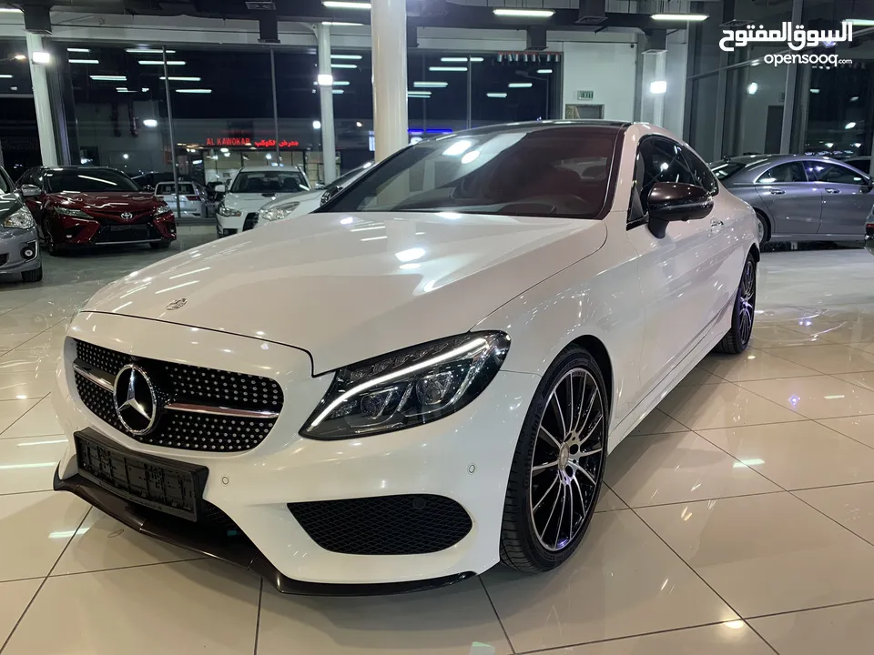 مرسيدس C300 Coupe  موديل 2017 خليجي فل اوبشن بحاله ممتازه