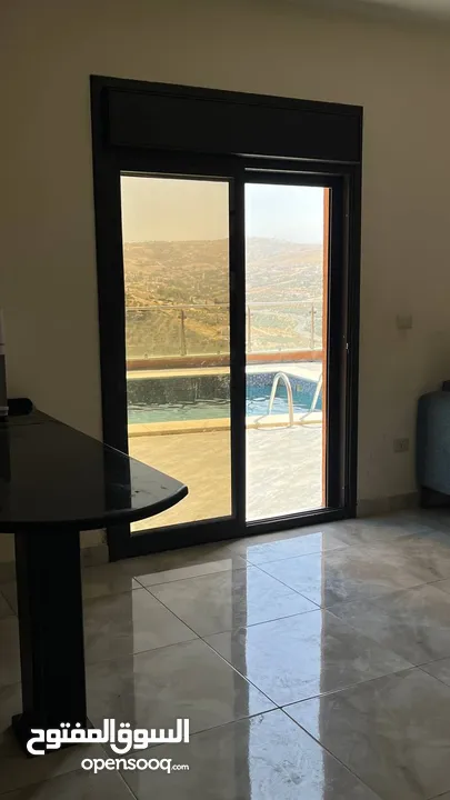 مزرعة وشاليه فيلا طلة الجبل في بيرين للايجار اليومي والاسبوعي والشهري اطلالة ولا بالخيال نتشرف فيكم