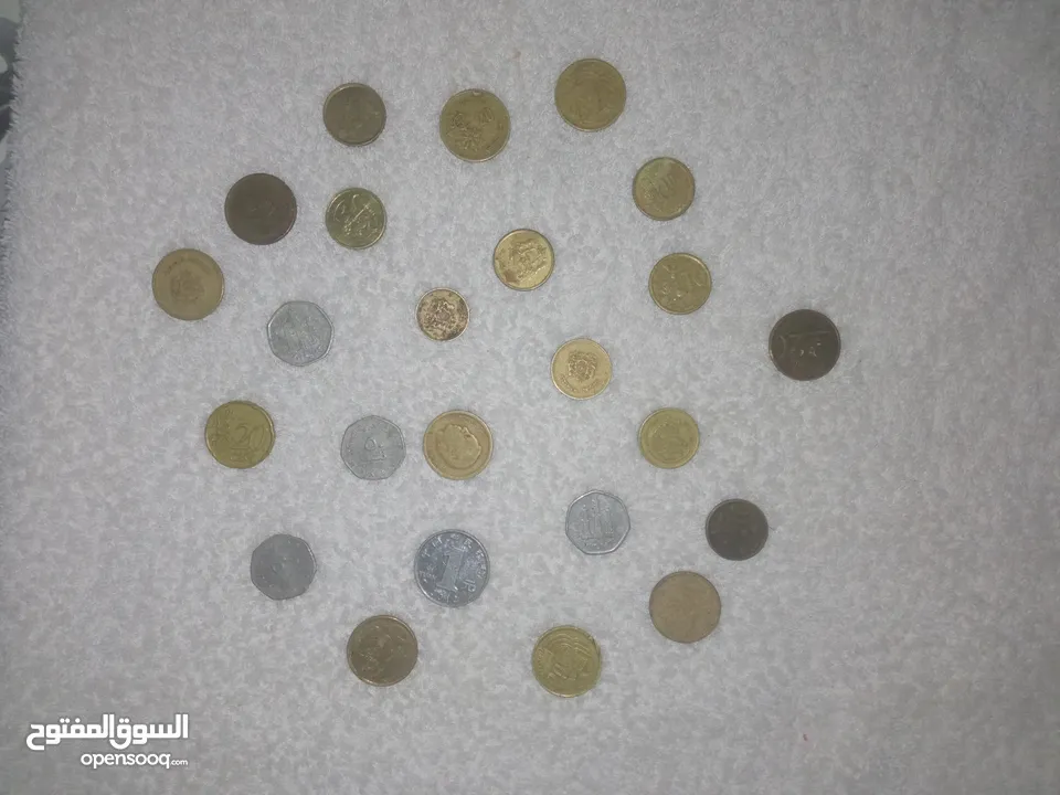 عملات نقدية مغربية وعربية وأروبية