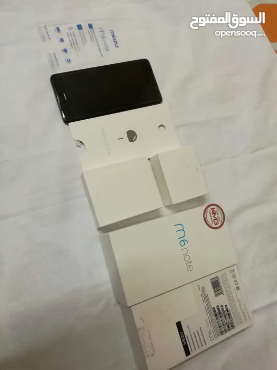 هاتف Meizu M6 Note  ( يعتبر زيرو  )  جهاز معدن بالكامل  تم الشراء من دبي