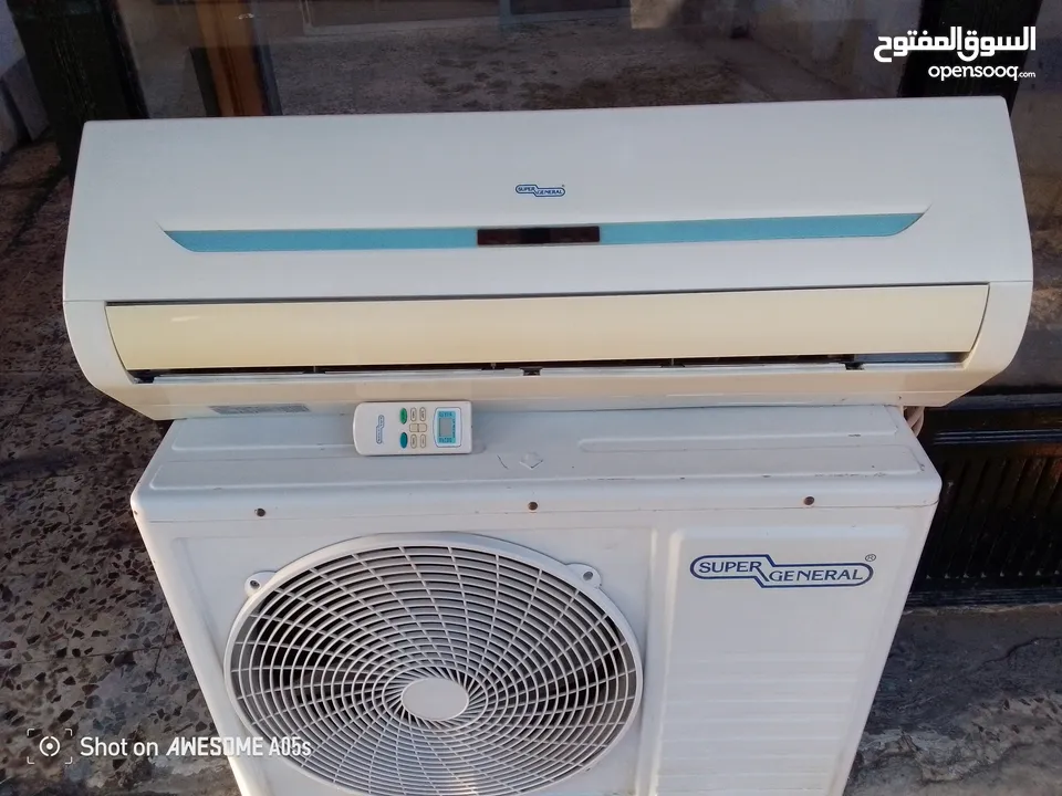 مكيف سوبر جنرال طن ونص روتلي اقتصادي بالكهرباء للبيع بسعر 79 دينار للتواصل