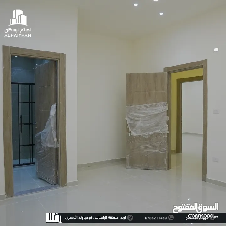 شقق فاخرة للبيع في محافظة اربد منطقة الراهبات ( اسكانات الهيثم ) تشطيبات مميزة و مساحات مختلفة