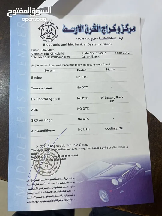 K5 أوبتيما فل كامل فحص كامل