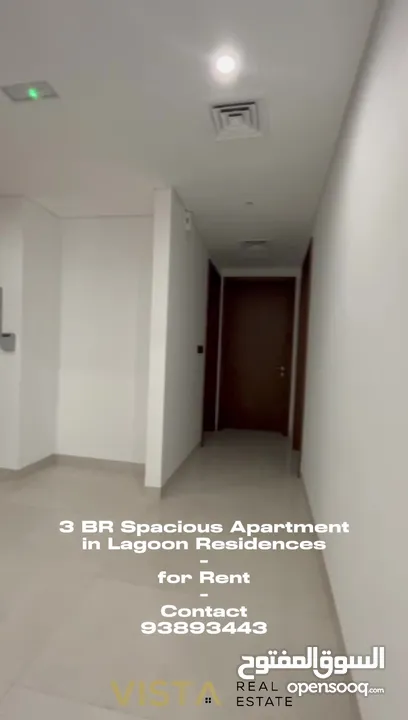 3 BR Spacious Apartment in Lagoon Residences for Rent