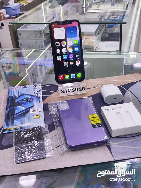 حبه انضيفه IPHONE XR مغير فقط شاشة اصلية شغال فيس ايدي جيجا 64 بطارية 78 متوفر توصيل + بكج هدية