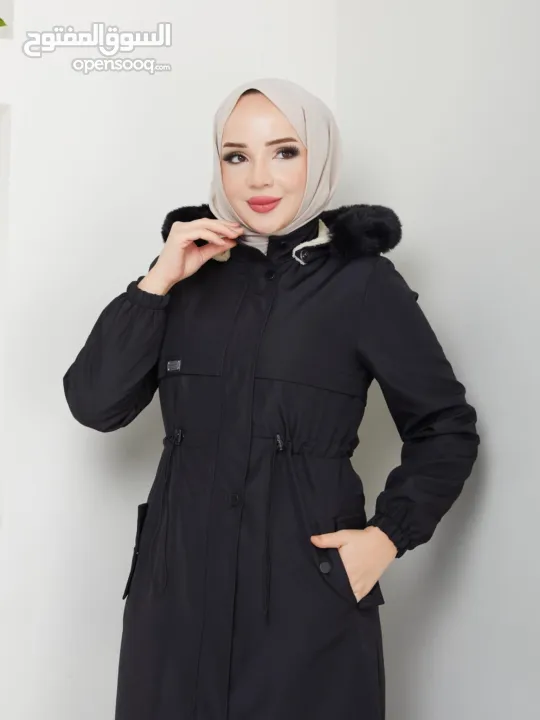 جلباب مبطن فرو ثقيل