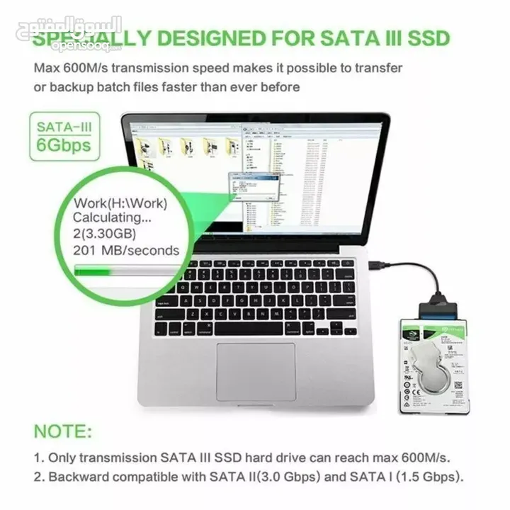USB 3.0 To Sata 22 Pin Cable for 2.5" SSD@15 JD