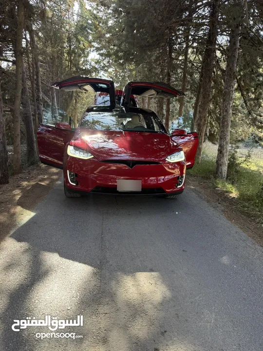 Tesla model X dual motors-long range plus    2020 تسلا X موديل 2020 بطاريه اكبر حجم  قابله للبدل