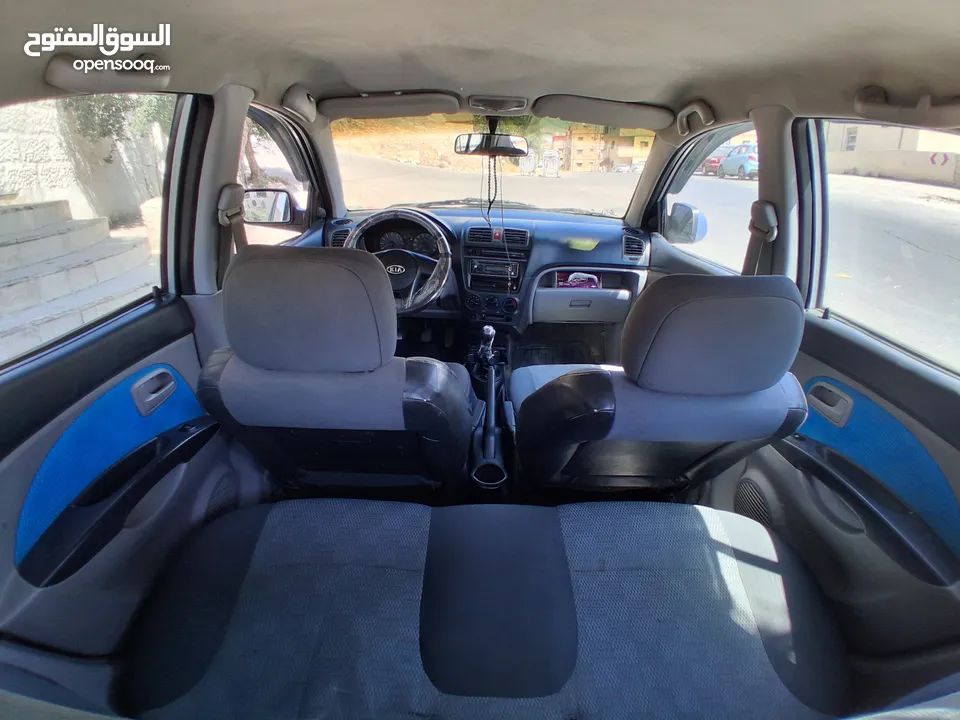 كيا بيكانتو فئة LX لون ازرق قصة الدب هاتش باق المميزه