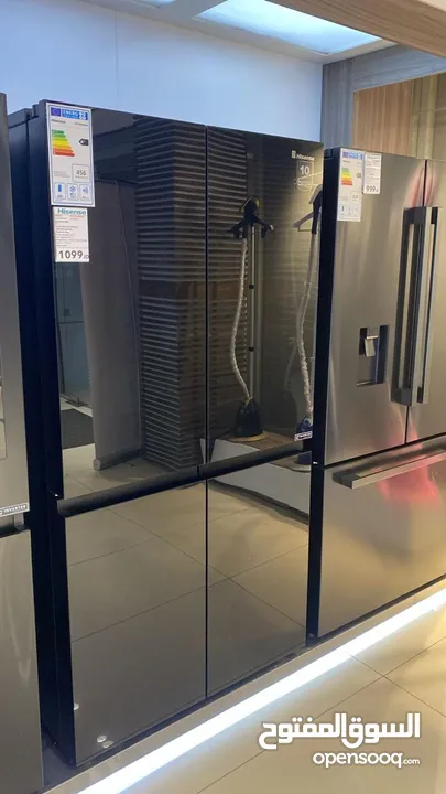 عرض نااار على ثلاجة هايسنس HISENSE حجم 466 لتر وجميع الأحجام والأشكال