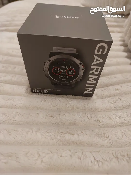 garmin fenix 5x smart watch sapphire edition  slate gray with black band  قابل للتفاوض010-01733-01