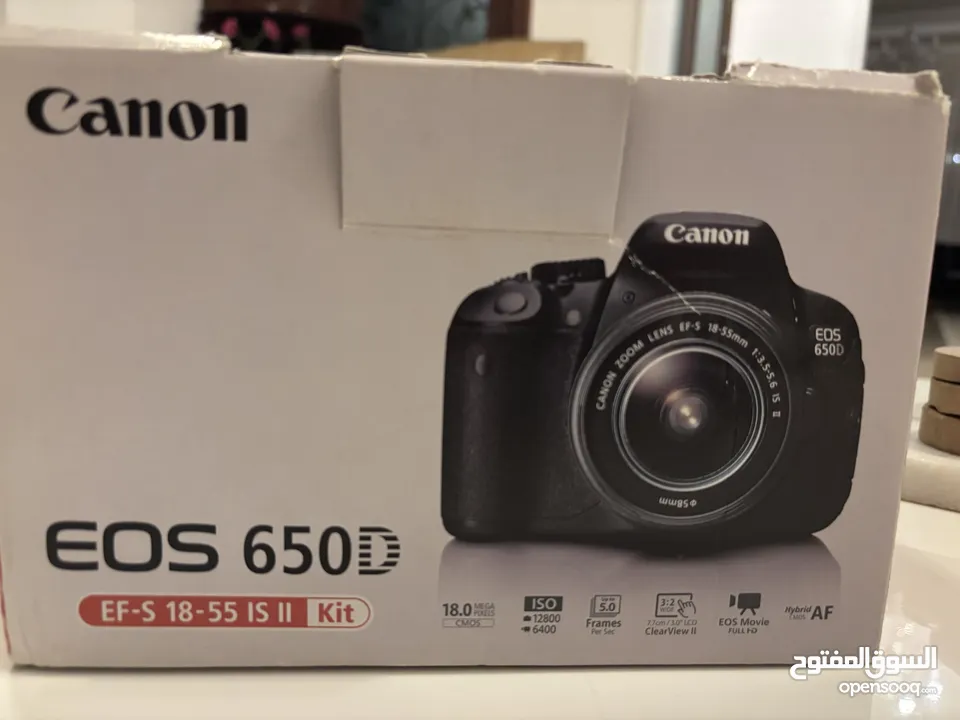 Canon EOS 650D with 18-55mm IS II Lens