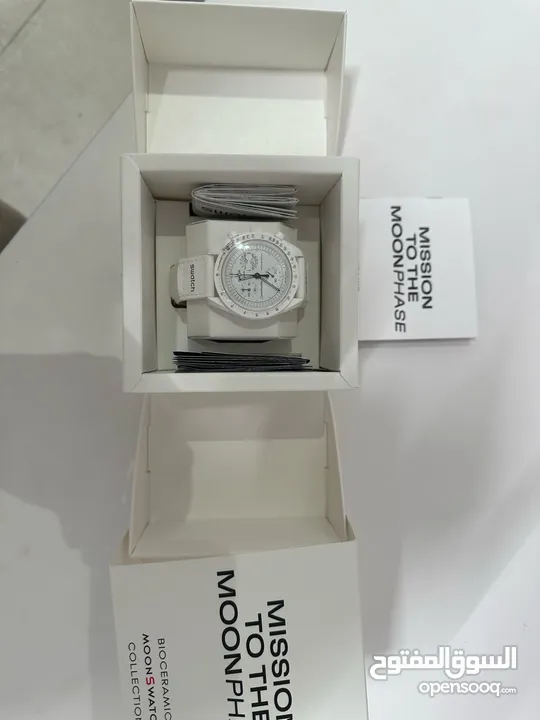 Omega Swatch Snoopy White & Black Msg to contact