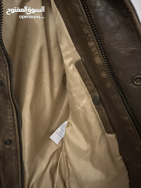 Camel leather jacket Dsquared2