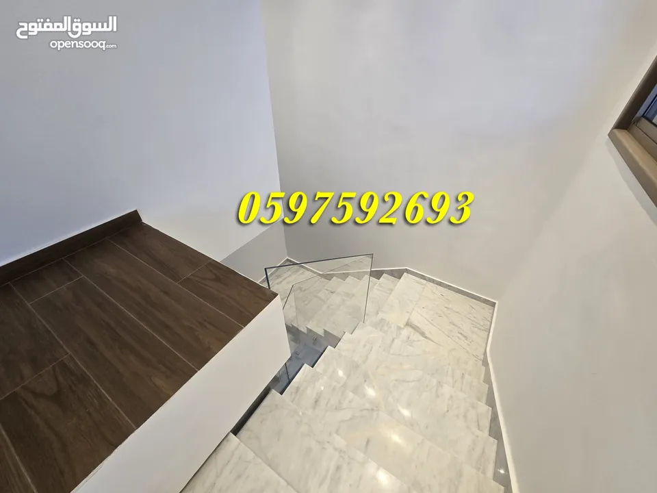 فيلا فاخرة ثلاثة طوابق للايجار ( للمؤسسات والسفارات ) مساحة 350 م رام الله - الطيرة