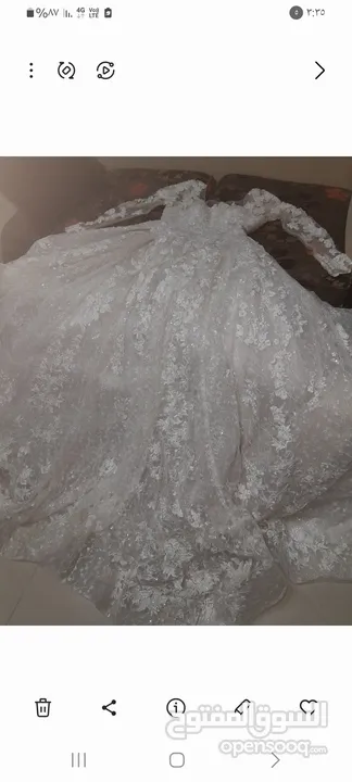 فستان عرس  لبسة واحدة للبيع