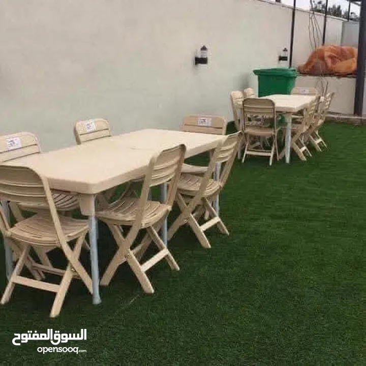 طاولات وكراسي طوي للعزايم والرحلات واعياد الميلاد