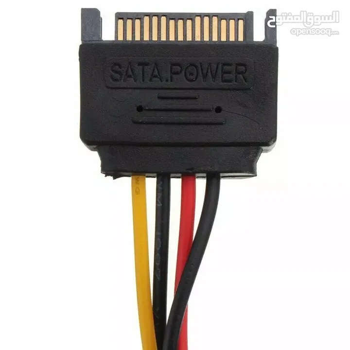 sata power male - 4 pin female cable