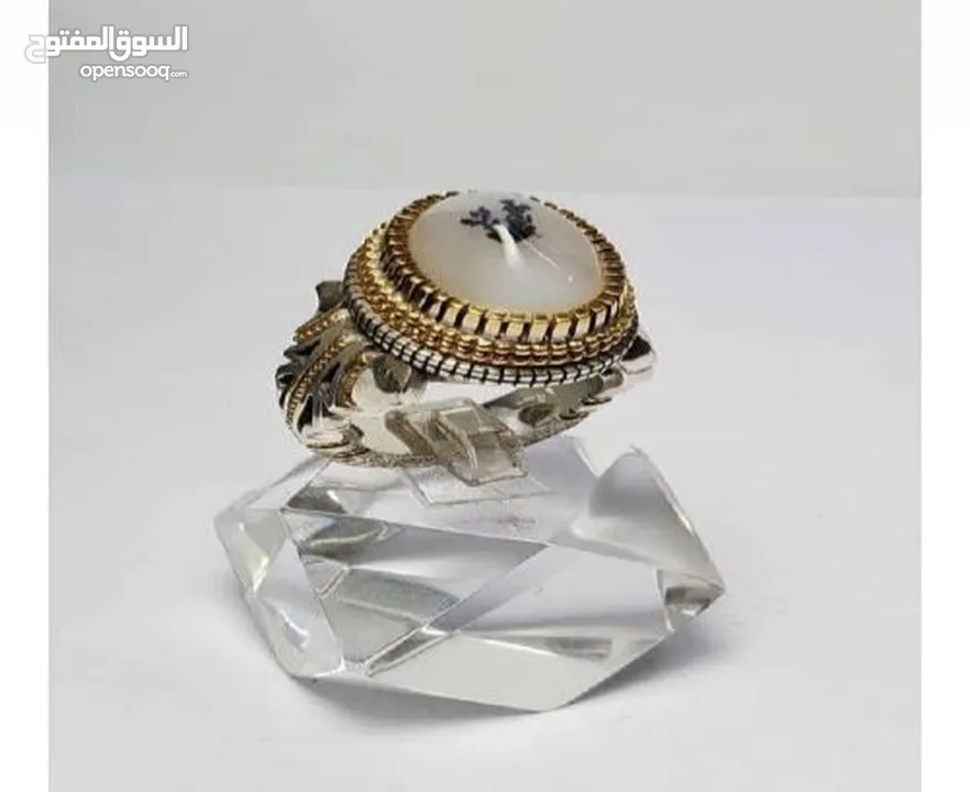 خاتم بحجر عقيق يماني فاخر منقوش اية